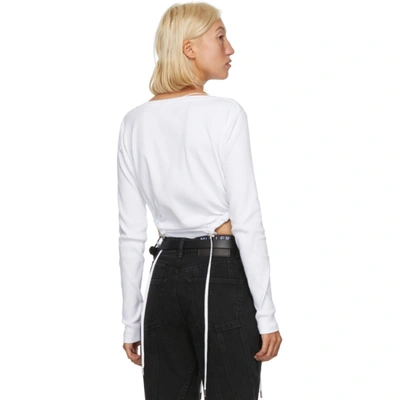 Shop Y/project White Long Sleeve Bodysuit