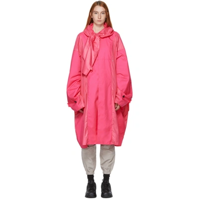 Shop Ambush Pink Oversized Poncho Coat