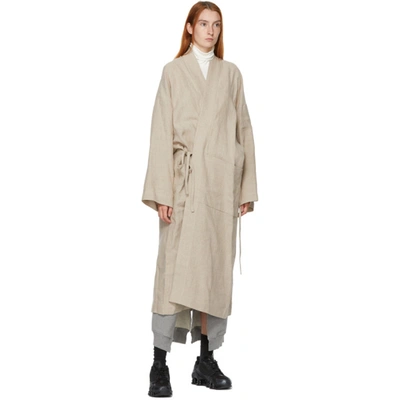 Shop Ambush Beige Kimono Coat