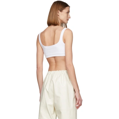 Shop Off-white White Rib Tank Top