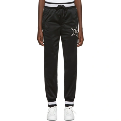 Shop Dolce & Gabbana Black Millennials Star Lounge Pants In N0000 Black