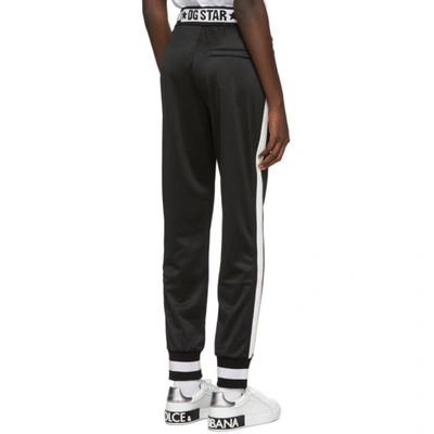 Shop Dolce & Gabbana Black Millennials Star Lounge Pants In N0000 Black