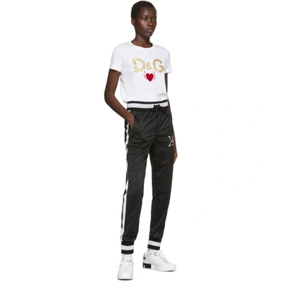 Shop Dolce & Gabbana Black Millennials Star Lounge Pants In N0000 Black