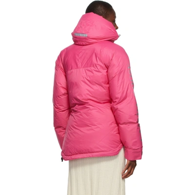 Shop Y/project Pink Canada Goose Edition Down Skreslet Jacket