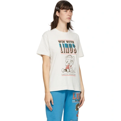 Shop Marc Jacobs Off-white Peanuts Edition Linus T-shirt In Vint. Ivory