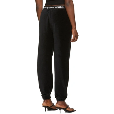 Shop Alexander Wang T Black Corduroy Lounge Pants In 001 Black