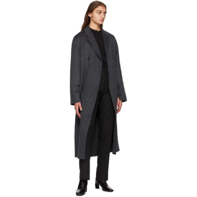 Totême Grey Wool Picos Coat In 350 Grey Me | ModeSens