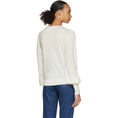 Shop Chloé Off-white Wool Sweater In 308 Off Whi