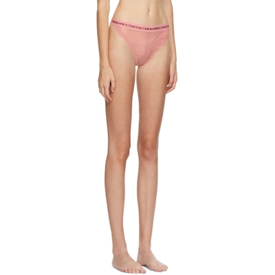 Shop Stella Mccartney Pink Whitney Popping High Leg Briefs In Blush