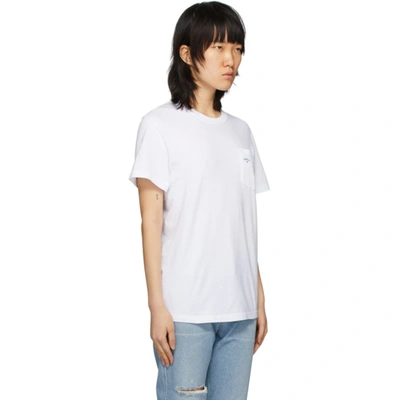 Shop Noah White Pocket T-shirt