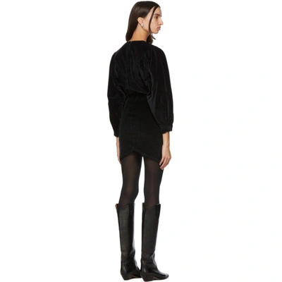 Shop Isabel Marant Black Dilavio Dress In 01bk Black