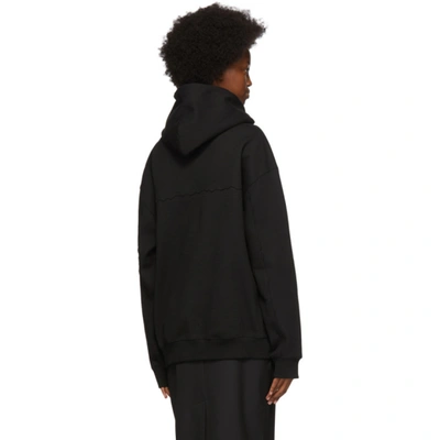 Shop Ader Error Black Crumple Hoodie