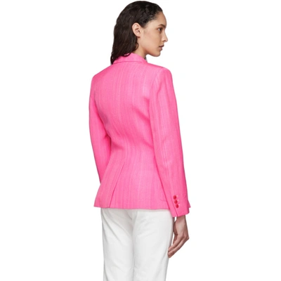 Shop Jacquemus Pink 'la Veste Qui Vole' Blazer