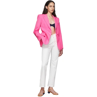 Shop Jacquemus Pink 'la Veste Qui Vole' Blazer