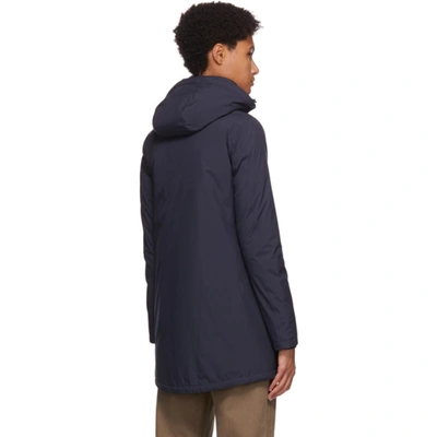 Shop Herno Navy Down Gore-tex® Hilo Jacket In 9201 Navy