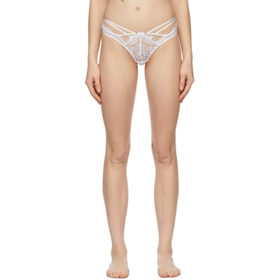 Shop Agent Provocateur White Essie Thong