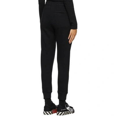 Shop Off-white Black Logo Lounge Pants