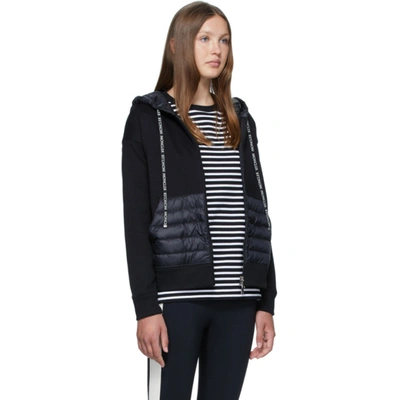 Shop Moncler Black Maglia Hoodie In 999 Black