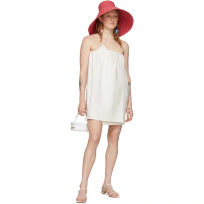Shop Jacquemus Off-white 'la Robe Soleil' Dress In Ecru