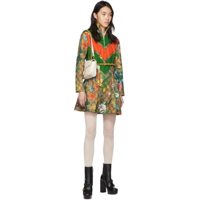 Shop Gucci Brown Gg Supreme Flowers Dress In 2103 Brown