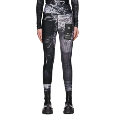 Shop S.r. Studio. La. Ca. Black & White Fern Leggings In 840 Fern