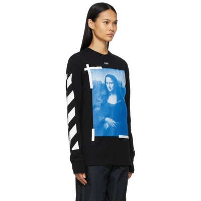 Shop Off-white Black Mona Lisa Long Sleeve T-shirt