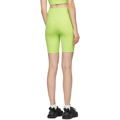 GIRLFRIEND COLLECTIVE 绿色高腰骑行短裤