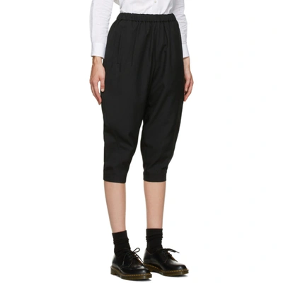 Shop Comme Des Garçons Comme Des Garçons Comme Des Garcons Comme Des Garcons Black Oxford Pull-on Trousers In 1 Black