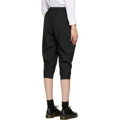 Shop Comme Des Garçons Comme Des Garçons Comme Des Garcons Comme Des Garcons Black Oxford Pull-on Trousers In 1 Black