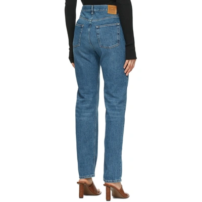 Shop Totême Blue Ease Jeans In 405 Washedb