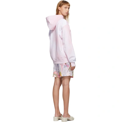 Shop Im Sorry By Petra Collins Ssense Exclusive Pink & White Graphic Pullover Hoodie In Pink/white