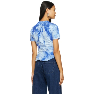 Shop Paco Rabanne Blue Peter Saville Edition 'lose Yourself' T-shirt In P430 Blue