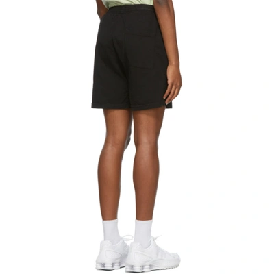 Shop Sporty And Rich Black Science Of Good Health Shorts In Black/white