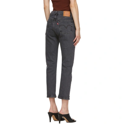 Shop Levi's Black 501 Original Cropped Jeans In Cabo Fade