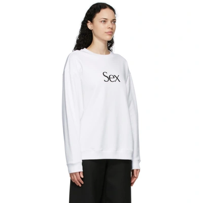 Shop More Joy White 'sex' Sweatshirt