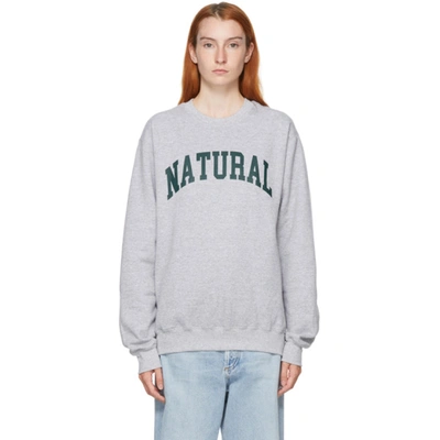 Shop Museum Of Peace And Quiet Grey 'natural' Sweatshirt In Heather