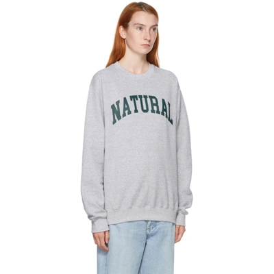 Shop Museum Of Peace And Quiet Grey 'natural' Sweatshirt In Heather