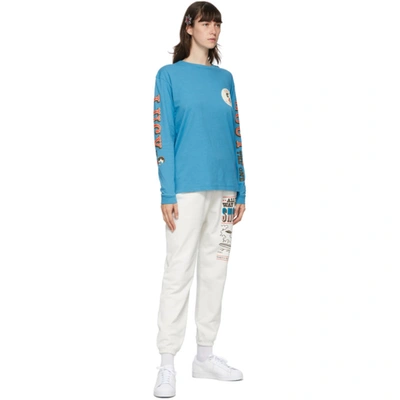 Shop Marc Jacobs Blue Peanuts Edition Lucy Long Sleeve T-shirt In Washed Blue