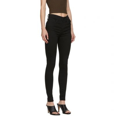 Shop Levi's Black 720 High Rise Super Skinny Jeans In Black Galax