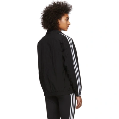 Shop Adidas Originals Black Lock Up Track Jacket In Black White
