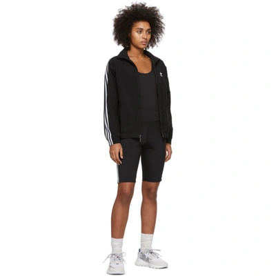 Shop Adidas Originals Black Lock Up Track Jacket In Black White