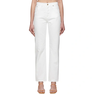 Shop Jacquemus White 'le Jean' Jeans