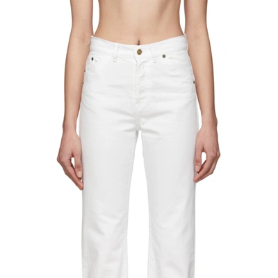 Shop Jacquemus White 'le Jean' Jeans