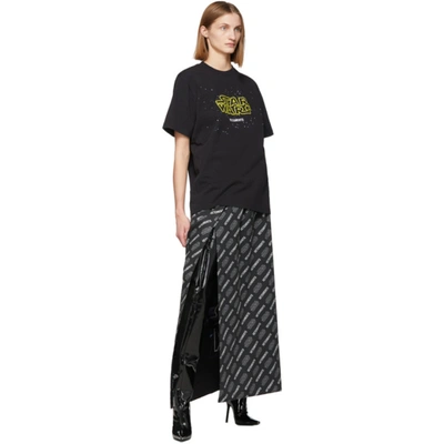 Shop Vetements Black Star Wars Edition Episodes T-shirt