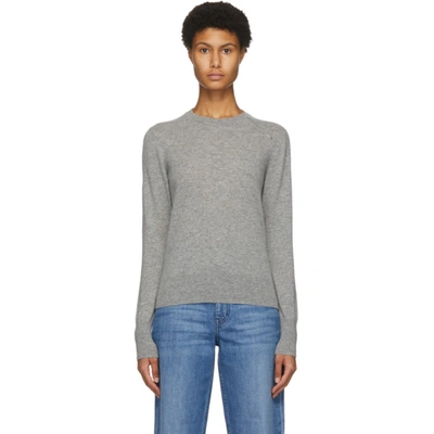 Shop Partow Grey Cashmere Brynner Sweater In Heather Gry