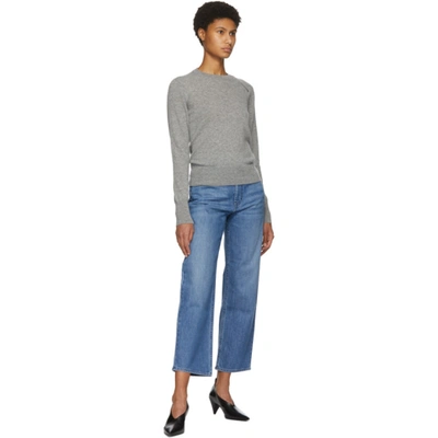 Shop Partow Grey Cashmere Brynner Sweater In Heather Gry
