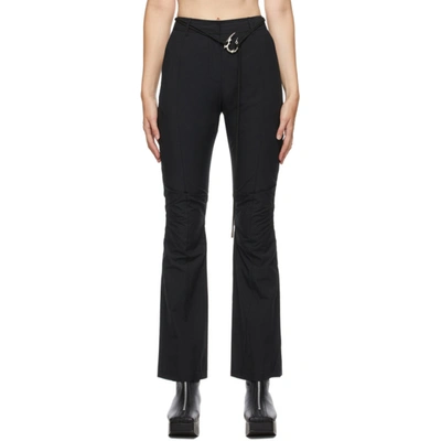 Shop Hyein Seo Navy Bootcut Trousers