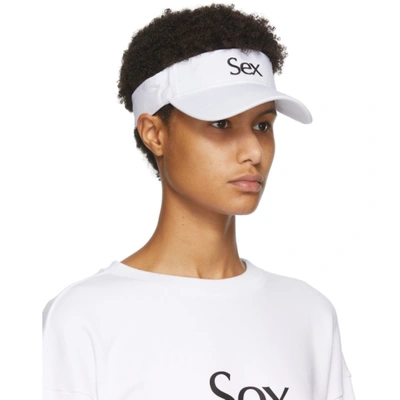 Shop More Joy White Sex Visor