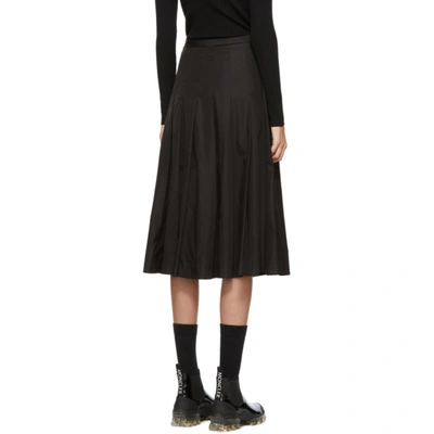 Shop Moncler Black Technical Pleated Skirt In 999 Black