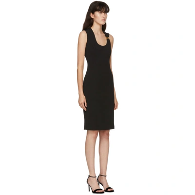 Shop Versace Black Medusa Mid-length Dress In A1008 Nero